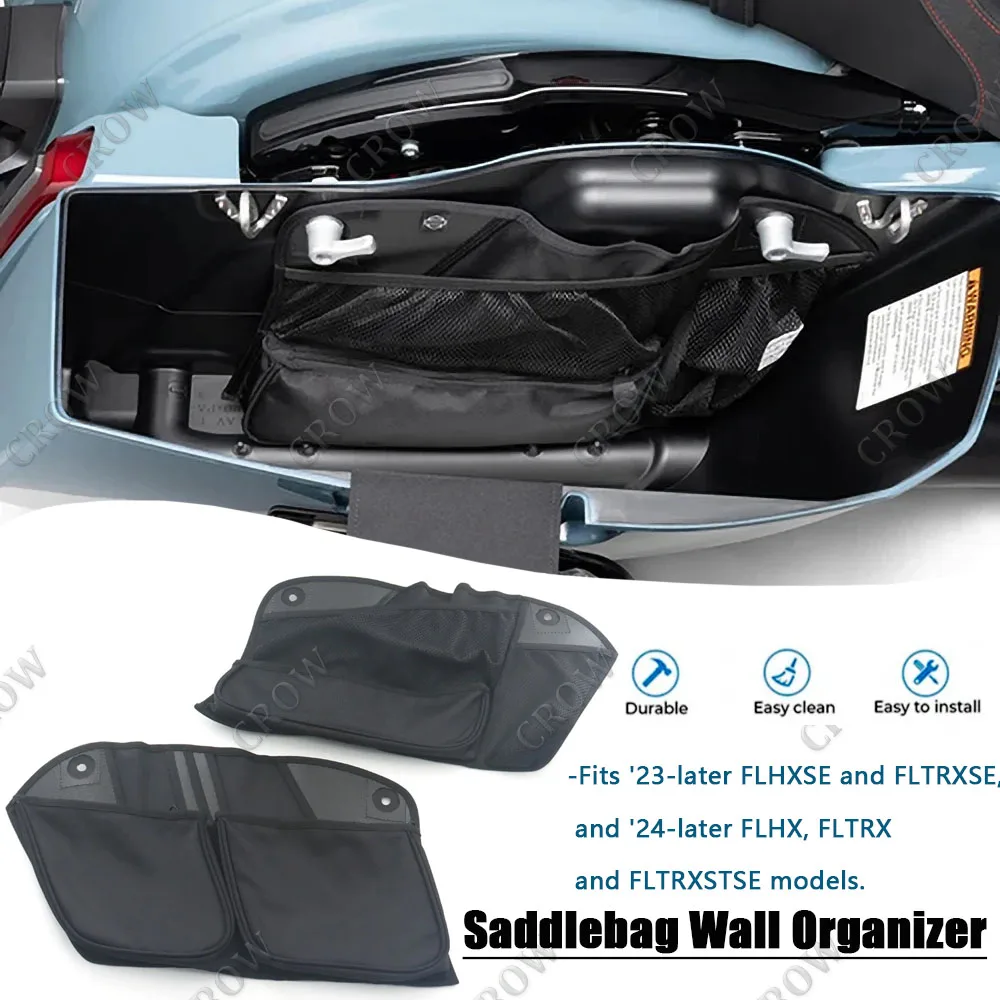 Motorcycle Accessories Saddlebag Wall Organizer Trunk Lid Fitted Lining With Organizer Storage Bag For Harley 2024 TOURING CVO
Motorcycle Accessories Saddlebag Wall Organizer Trunk Lid Fitted Lining With Organizer Storage Bag For Harley 2024 TOURING CVO