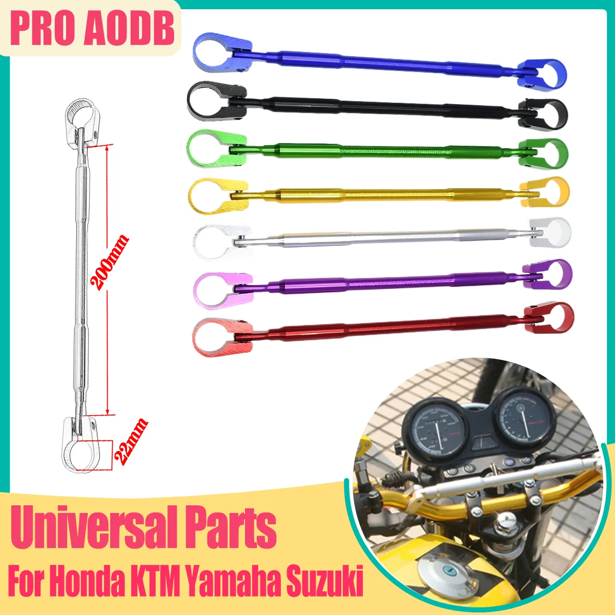 Motorcycle Accessories 22mm Alloy Aluminum Handlebar Brace Crossbar Modified Strengthen Handle Bar Clamp Balance Beam Cross
Motorcycle Accessories 22mm Alloy Aluminum Handlebar Brace Crossbar Modified Strengthen Handle Bar Clamp Balance Beam Cross