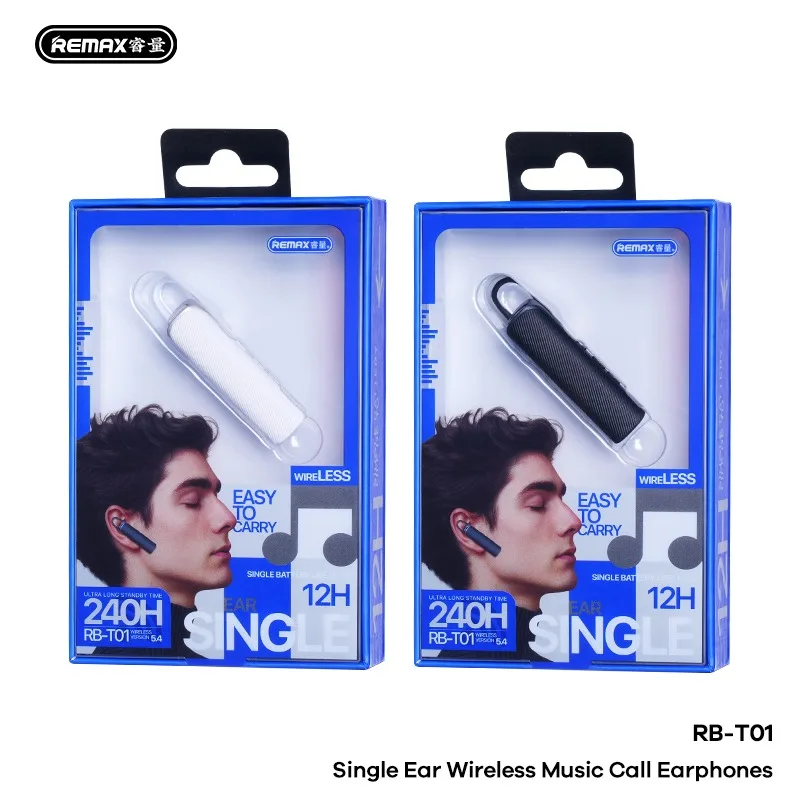 REMAX RB-T01 Mono Earbud Bluetooth 5.4 Mini Wireless Earhook Headset for Trucker Car Hands-Free Voice Call Business Confortable
REMAX RB-T01 Mono Earbud Bluetooth 5.4 Mini Wireless Earhook Headset for Trucker Car Hands-Free Voice Call Business Confortable