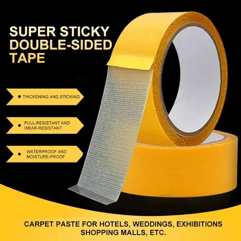 Cloth Tape Wall Wedding Strong High Stick Non-trace Handmade Carpet Glue Splicing Mesh Double-sided Tape Home Decoration Props
Cloth Tape Wall Wedding Strong High Stick Non-trace Handmade Carpet Glue Splicing Mesh Double-sided Tape Home Decoration Props