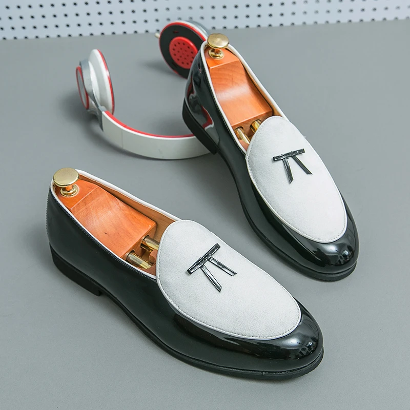 New Men Loafers Mixed Colors Round Toe Slip-On Party Men's Formal Shoes Pu Leather Size 38-48 Men Dress Shoes
New Men Loafers Mixed Colors Round Toe Slip-On Party Men's Formal Shoes Pu Leather Size 38-48 Men Dress Shoes