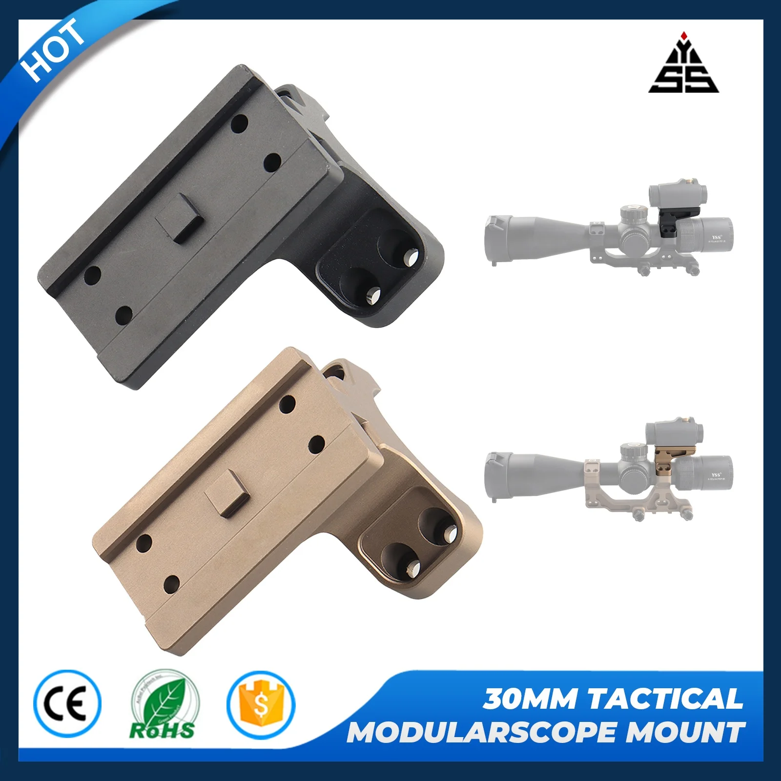 YSS 30mm Tactical Scope Mount|T-Series Red Dot Adapter Plate|Tool-Free Rail Base
YSS 30mm Tactical Scope Mount|T-Series Red Dot Adapter Plate|Tool-Free Rail Base