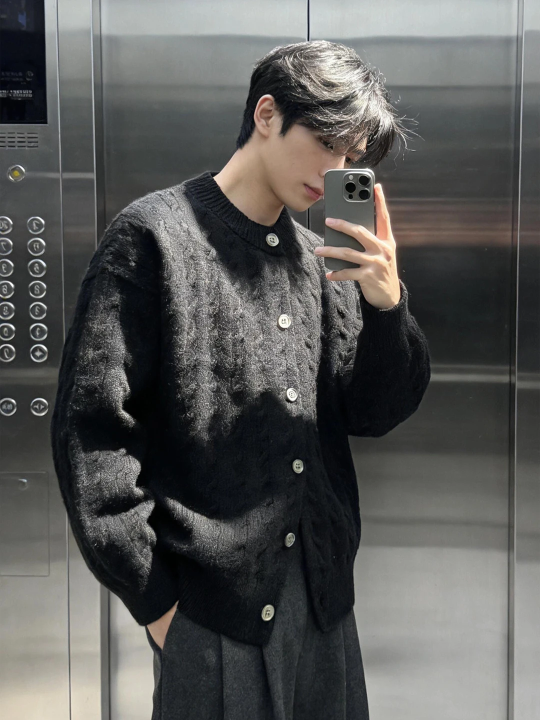 Мужской вязаный кардиган Bla American Sle, свободный крой, теплый зимний свитер с длинными рукавами и круглым вырезом, пуловер-пальто
Мужской вязаный кардиган Bla American Sle, свободный крой, теплый зимний свитер с длинными рукавами и круглым вырезом, пуловер-пальто