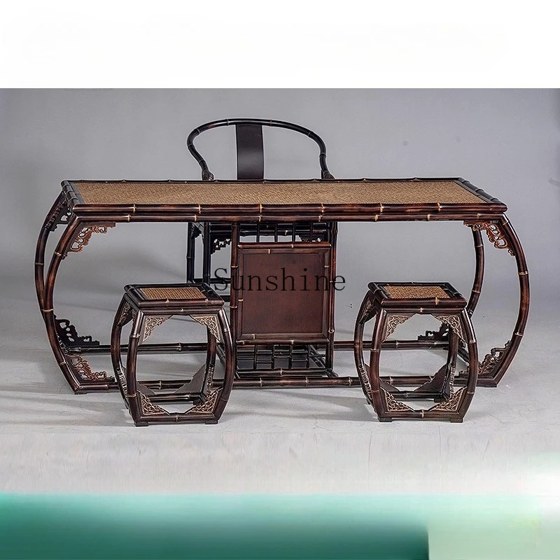 New Chinese style tea table and chair combination living room balcony Zen home Ming style advanced retro
New Chinese style tea table and chair combination living room balcony Zen home Ming style advanced retro