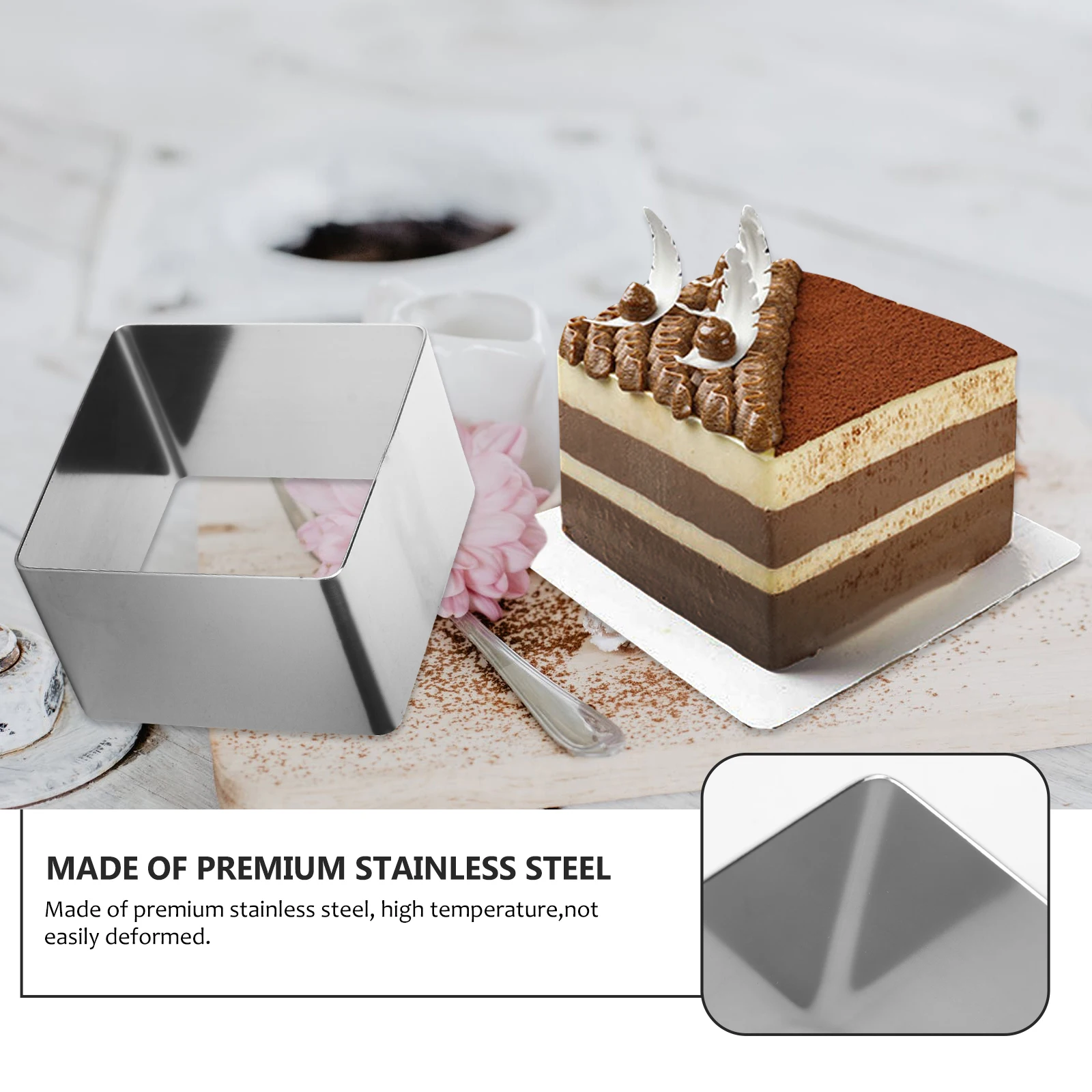 Stainless Steel Ring Mold Square Dessert Molds Baking Tools Custom Size DIY Cookie Mould Pastry Mousse Kitchen
Stainless Steel Ring Mold Square Dessert Molds Baking Tools Custom Size DIY Cookie Mould Pastry Mousse Kitchen