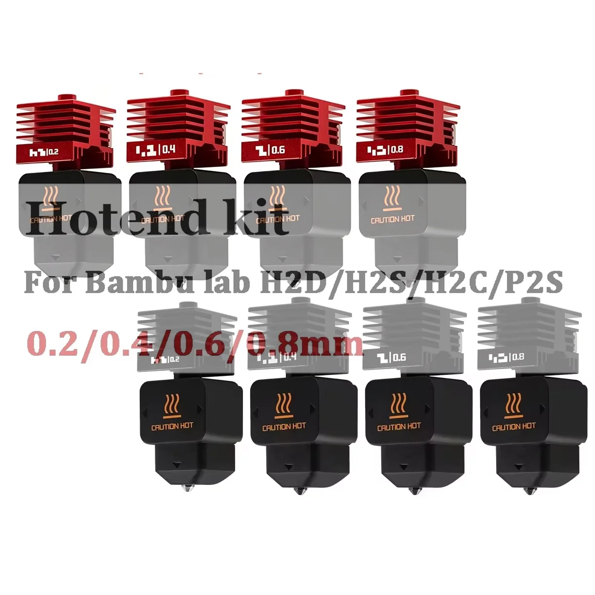 NEW P2S Hotend kit For Bambu Lab H2D H2S Assembly Hotend Kit 0.2 0.4 0.6 0.8MM Replaceable Nozzle For 3D printer Bamboo Lab H2D
NEW P2S Hotend kit For Bambu Lab H2D H2S Assembly Hotend Kit 0.2 0.4 0.6 0.8MM Replaceable Nozzle For 3D printer Bamboo Lab H2D