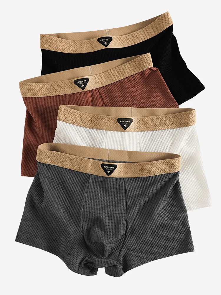 Новый комплект мужского нижнего белья из 4 предметов, удобные, дышащие, спортивные и эластичные мужские трусы для повседневного повседневного использования.
Новый комплект мужского нижнего белья из 4 предметов, удобные, дышащие, спортивные и эластичные мужские трусы для повседневного повседневного использования.