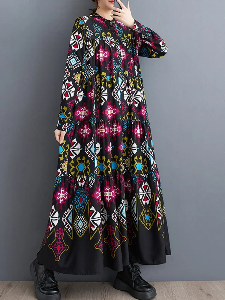 XITAO Casual Print Dress Loose Fashion Stand Collar Temperament Slimming All-match 2023 Autumn Women New Pullover Dress ZZ0298
XITAO Casual Print Dress Loose Fashion Stand Collar Temperament Slimming All-match 2023 Autumn Women New Pullover Dress ZZ0298