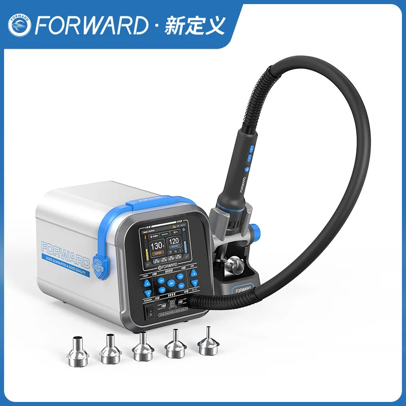 FOR-WARD FW-BF04 Precision Temperature-Controlled Hot Air Gun Helical Wind Soldering Station Welding For BGA Motherboard Repair
FOR-WARD FW-BF04 Precision Temperature-Controlled Hot Air Gun Helical Wind Soldering Station Welding For BGA Motherboard Repair