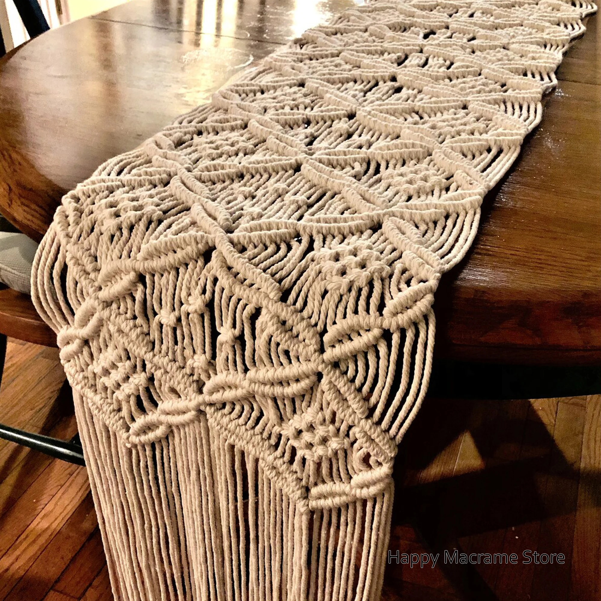 Macrame Table Vintage Handwoven with Tassels Wedding Banquet Table Carpet Boho Chic Decor Table Flag Home Party Decoration
Macrame Table Vintage Handwoven with Tassels Wedding Banquet Table Carpet Boho Chic Decor Table Flag Home Party Decoration