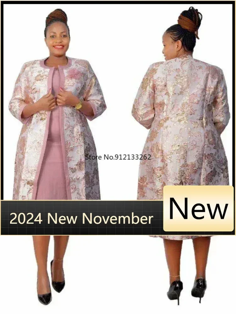 Customized Customized 2 Piece Set African Dresses For Women Coat And Office Lady Dress 2025 Autumn Winter New Bazin Riche Tradit
Customized Customized 2 Piece Set African Dresses For Women Coat And Office Lady Dress 2025 Autumn Winter New Bazin Riche Tradit