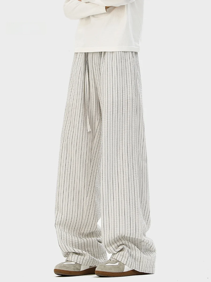 Американские ретро-брюки из чистого хлопка в полоску для мужчин, осенние модные брендовые брюки Cleanfit Sakamoto, прямые брюки с драпировкой
Американские ретро-брюки из чистого хлопка в полоску для мужчин, осенние модные брендовые брюки Cleanfit Sakamoto, прямые брюки с драпировкой