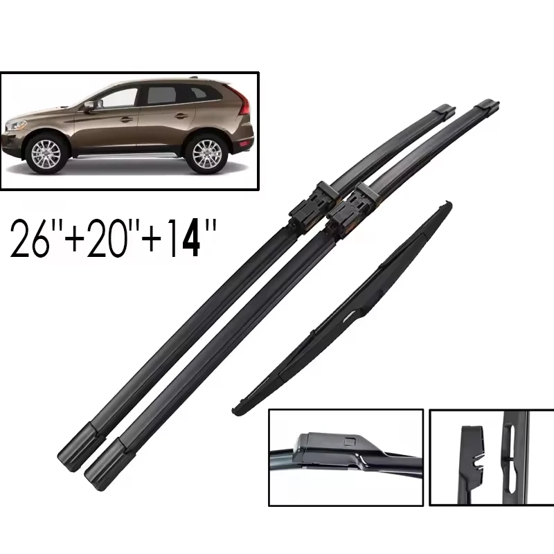 Wiper Front & Rear Wiper Blades Set For Volvo XC60 2012 - 2017 Windshield Windscreen Window Car Rain Brushes 26"+20"+14"
Wiper Front & Rear Wiper Blades Set For Volvo XC60 2012 - 2017 Windshield Windscreen Window Car Rain Brushes 26"+20"+14"