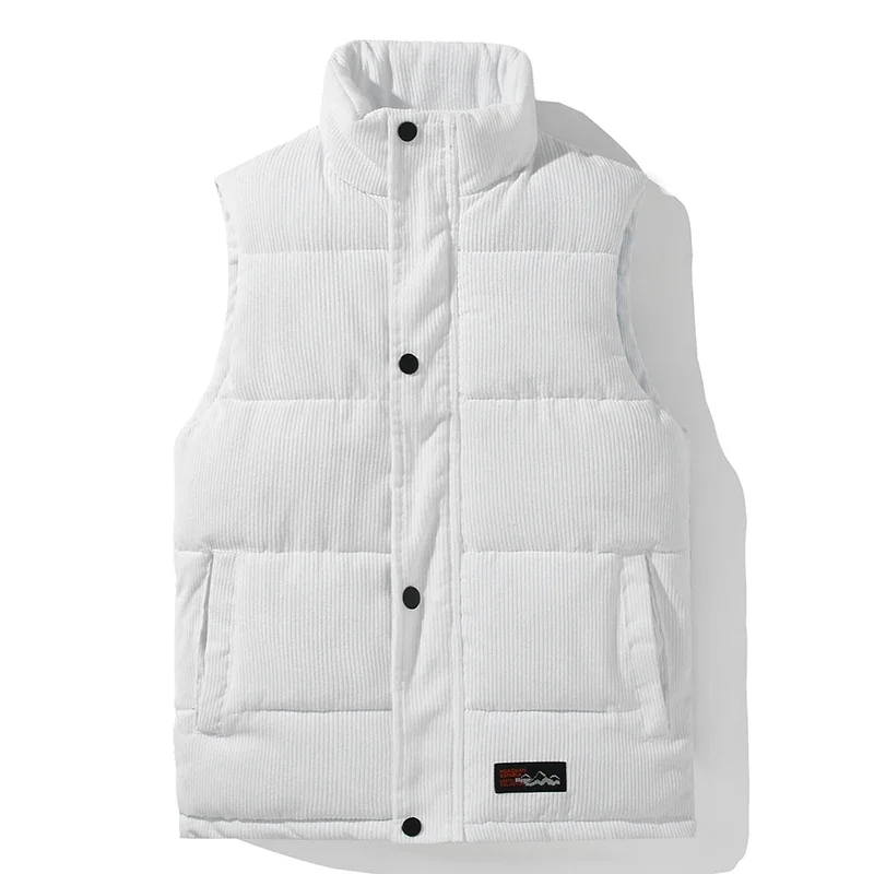 Мужской зимний толстый пуховый хлопковый жилет, мужской вельветовый жилет с воротником-стойкой, куртка на пуговицах с несколькими карманами, дышащие жилеты, пальто
Мужской зимний толстый пуховый хлопковый жилет, мужской вельветовый жилет с воротником-стойкой, куртка на пуговицах с несколькими карманами, дышащие жилеты, пальто