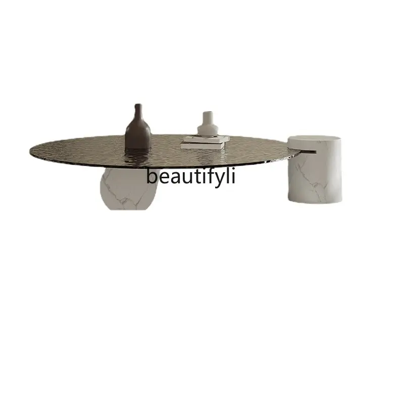 zq Water Ripple Coffee Table Living Room Modern Simple Personality Creative Stylish round Glass Coffee Table
zq Water Ripple Coffee Table Living Room Modern Simple Personality Creative Stylish round Glass Coffee Table