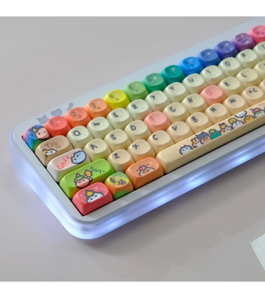 Sublimation Customized Mechanical Keyboard Rain 75wooting Keycaps PBTMOA Height
Sublimation Customized Mechanical Keyboard Rain 75wooting Keycaps PBTMOA Height