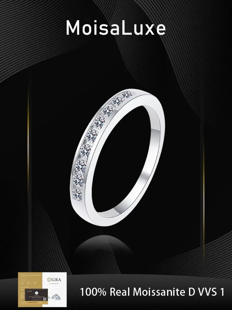 MoisaLuxe Official Store GRA Moissanite Plata Sterling 925 Silver Round Sparkling Luxury Ring for Female Wedding Band Gift
MoisaLuxe Official Store GRA Moissanite Plata Sterling 925 Silver Round Sparkling Luxury Ring for Female Wedding Band Gift