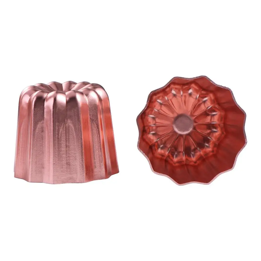 4Pcs Baking Mini Cannele Mold Aluminum Alloy French Style Canele Cake Mould Non-stick Cupcake Mould Custard 
4Pcs Baking Mini Cannele Mold Aluminum Alloy French Style Canele Cake Mould Non-stick Cupcake Mould Custard