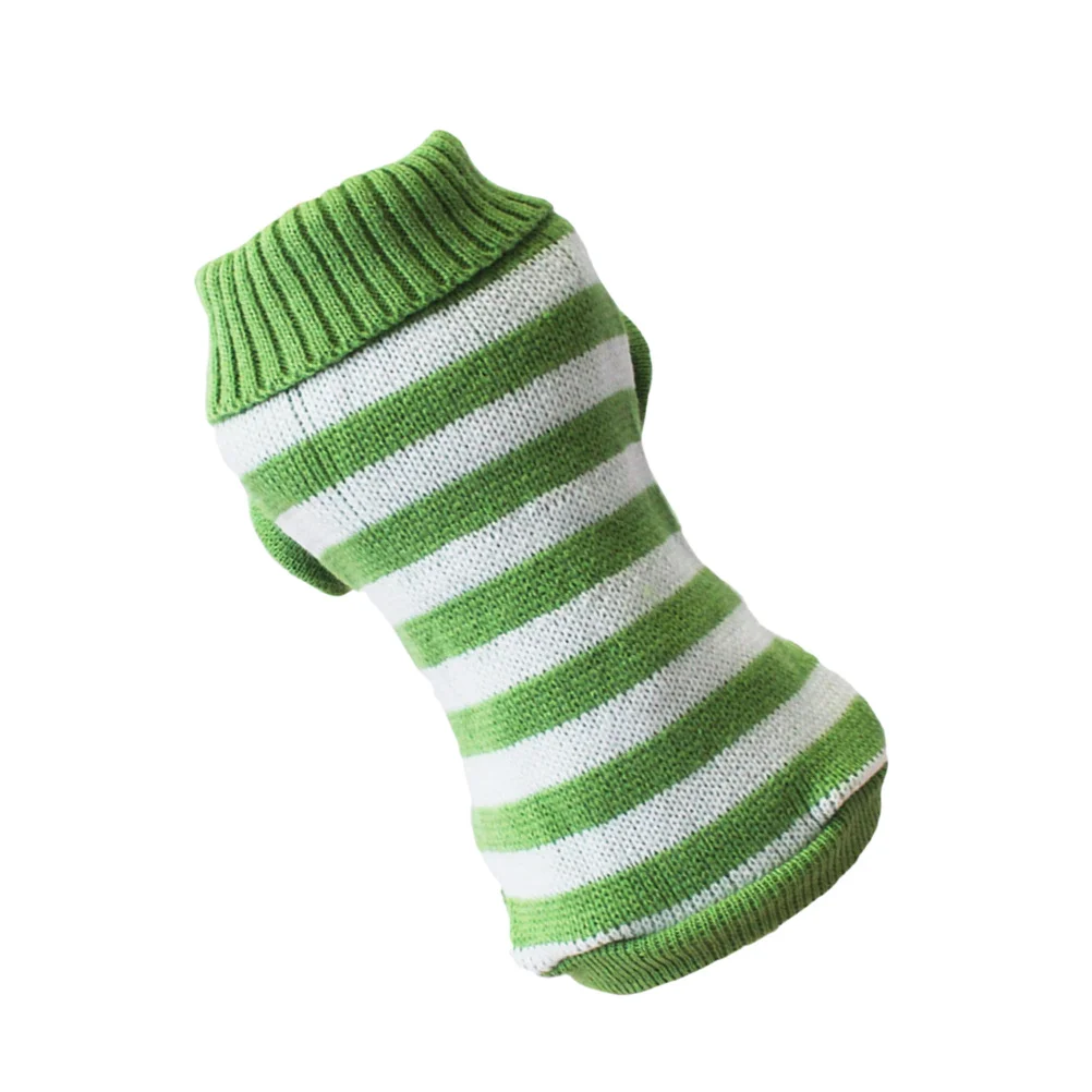Dog Two-Legged Sweater Green Size S Pet High Collar Woolen Yarn Stripe Knit Puppy Clothes for Christmas Outdoor Activities
Dog Two-Legged Sweater Green Size S Pet High Collar Woolen Yarn Stripe Knit Puppy Clothes for Christmas Outdoor Activities