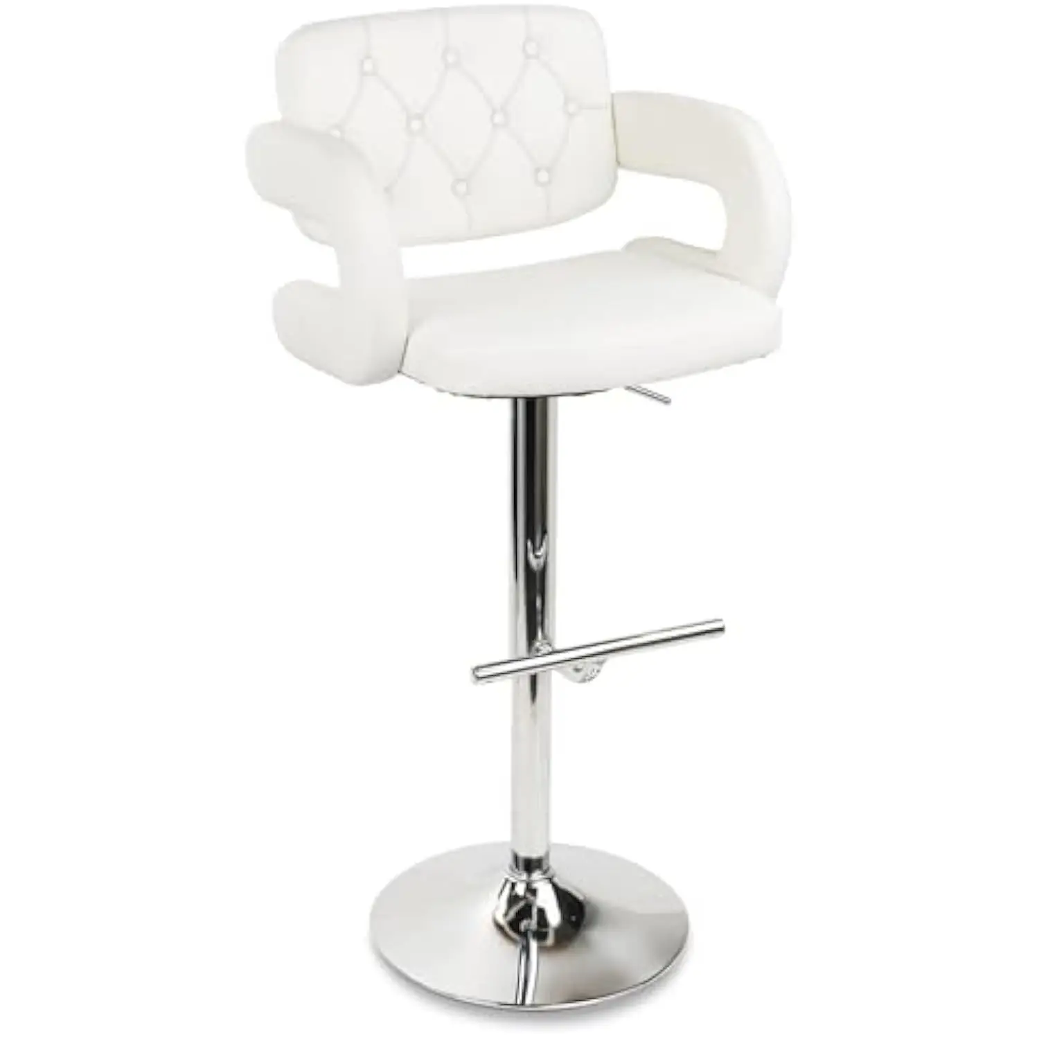 Bar Stools Leather Swivel Barstools Diamond Tufted Counter Chair with Curved Armrest, Adjustable Height Bar Chairs for Bar, Kit
Bar Stools Leather Swivel Barstools Diamond Tufted Counter Chair with Curved Armrest, Adjustable Height Bar Chairs for Bar, Kit