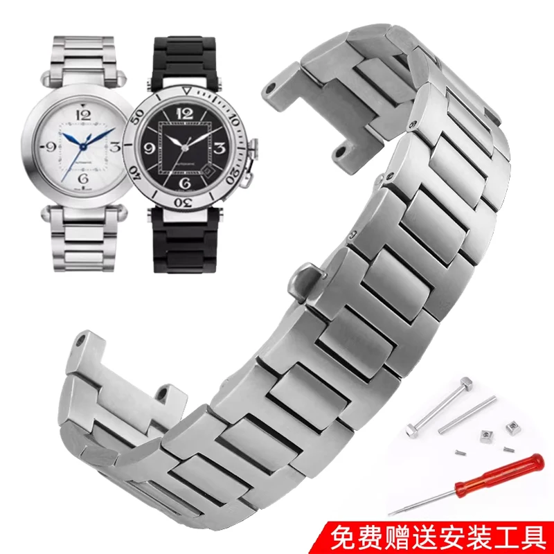 For Cartier Pasha WSPA0013 W31077U2 Stainless Steel Watch Band 16*8mm 18*10mm 20*12mm 22*14mm Concave Replacement Strap Bracelet
For Cartier Pasha WSPA0013 W31077U2 Stainless Steel Watch Band 16*8mm 18*10mm 20*12mm 22*14mm Concave Replacement Strap Bracelet