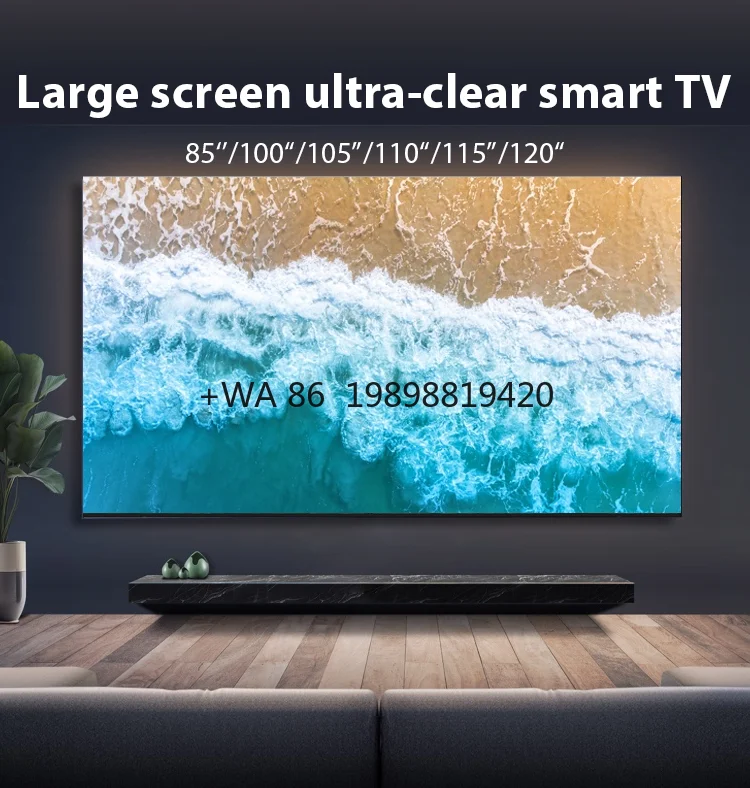 120 Inch 85 Inch Smart Explosion-proof Flat Huge Screen Television Smart Android Led 4k Tv 100 Inch Televisor Inteligente
120 Inch 85 Inch Smart Explosion-proof Flat Huge Screen Television Smart Android Led 4k Tv 100 Inch Televisor Inteligente