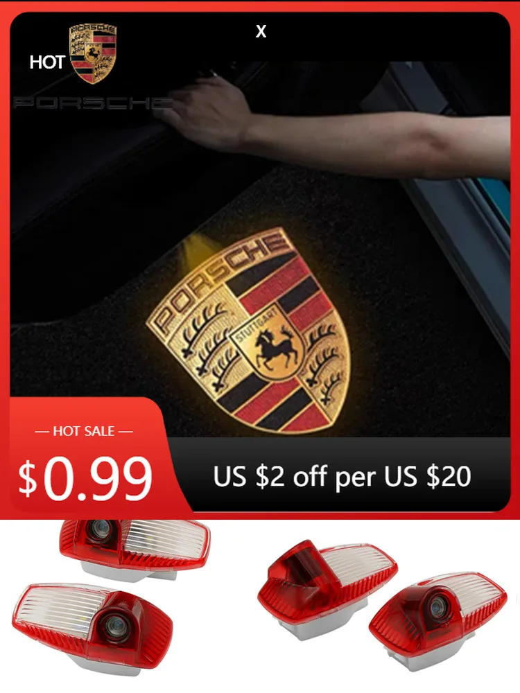 Car Sticker For Porsche Cayman Cayenne 911 Macan 2PCS For Porsche Panamera 970 Boxster 986 987 911 997 LED Car Door Welcome Log
Car Sticker For Porsche Cayman Cayenne 911 Macan 2PCS For Porsche Panamera 970 Boxster 986 987 911 997 LED Car Door Welcome Log