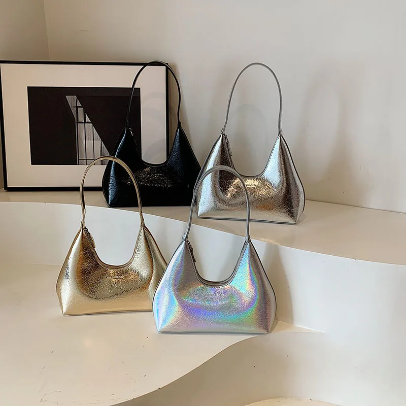 Fashion Women's Shoulder Bag High Quality Patent Leather Tote Bag Waterproof Armpit Bag Solid Color Women's Handbag
Fashion Women's Shoulder Bag High Quality Patent Leather Tote Bag Waterproof Armpit Bag Solid Color Women's Handbag