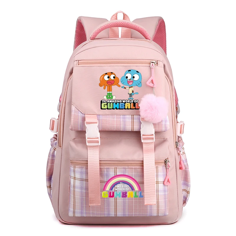 The Amazing World of Gumball Backpack for Student Girls Funny Cartoon Nylon School Bags Large Capacity Children Rucksack Mochila
The Amazing World of Gumball Backpack for Student Girls Funny Cartoon Nylon School Bags Large Capacity Children Rucksack Mochila