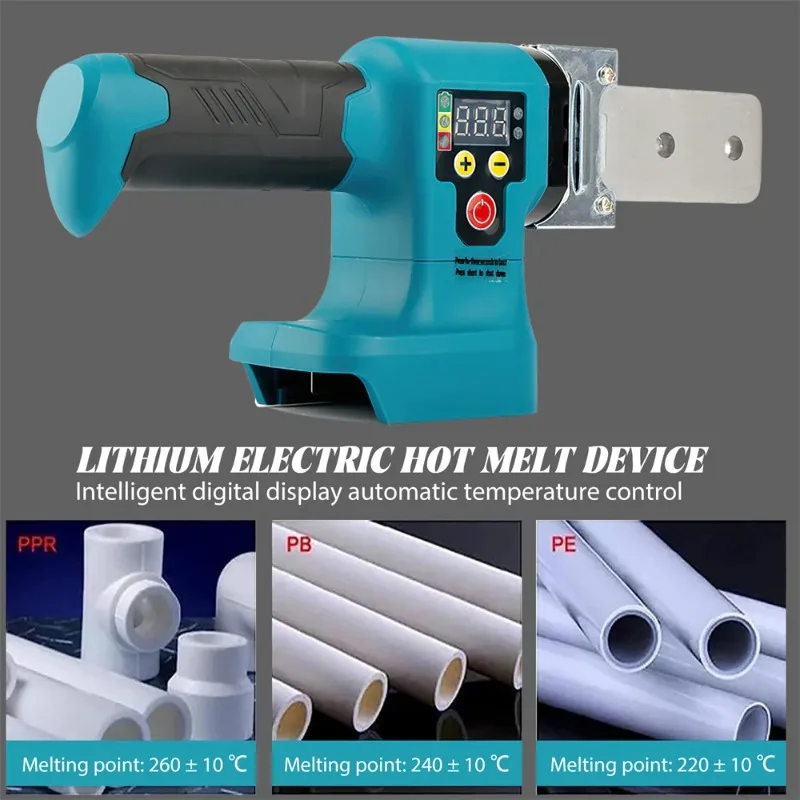 【Premium】Electric Pipe Welding Machine Cordless Digital Display Fuser PPR/PE/PP/PB Soldering Iron Plastic Tube Heating Hot Melt
【Premium】Electric Pipe Welding Machine Cordless Digital Display Fuser PPR/PE/PP/PB Soldering Iron Plastic Tube Heating Hot Melt
