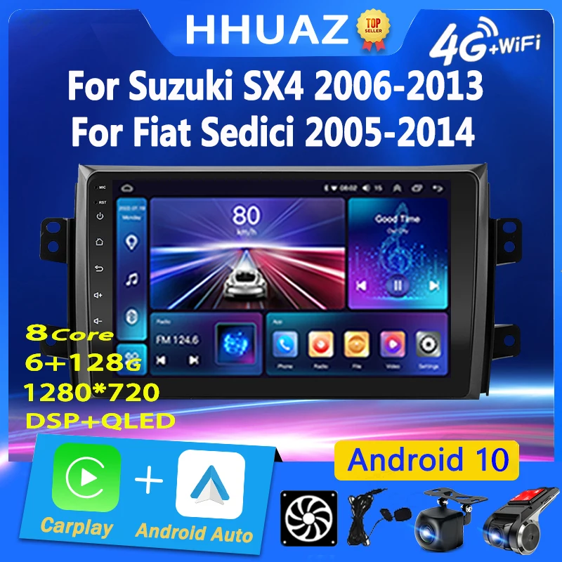 Android Car Radio Carplay for Suzuki SX4 2006-2013 for Fiat Sedici 2005-2014 4G WIFI Carplay Multimedia Player GPS Navigation
Android Car Radio Carplay for Suzuki SX4 2006-2013 for Fiat Sedici 2005-2014 4G WIFI Carplay Multimedia Player GPS Navigation