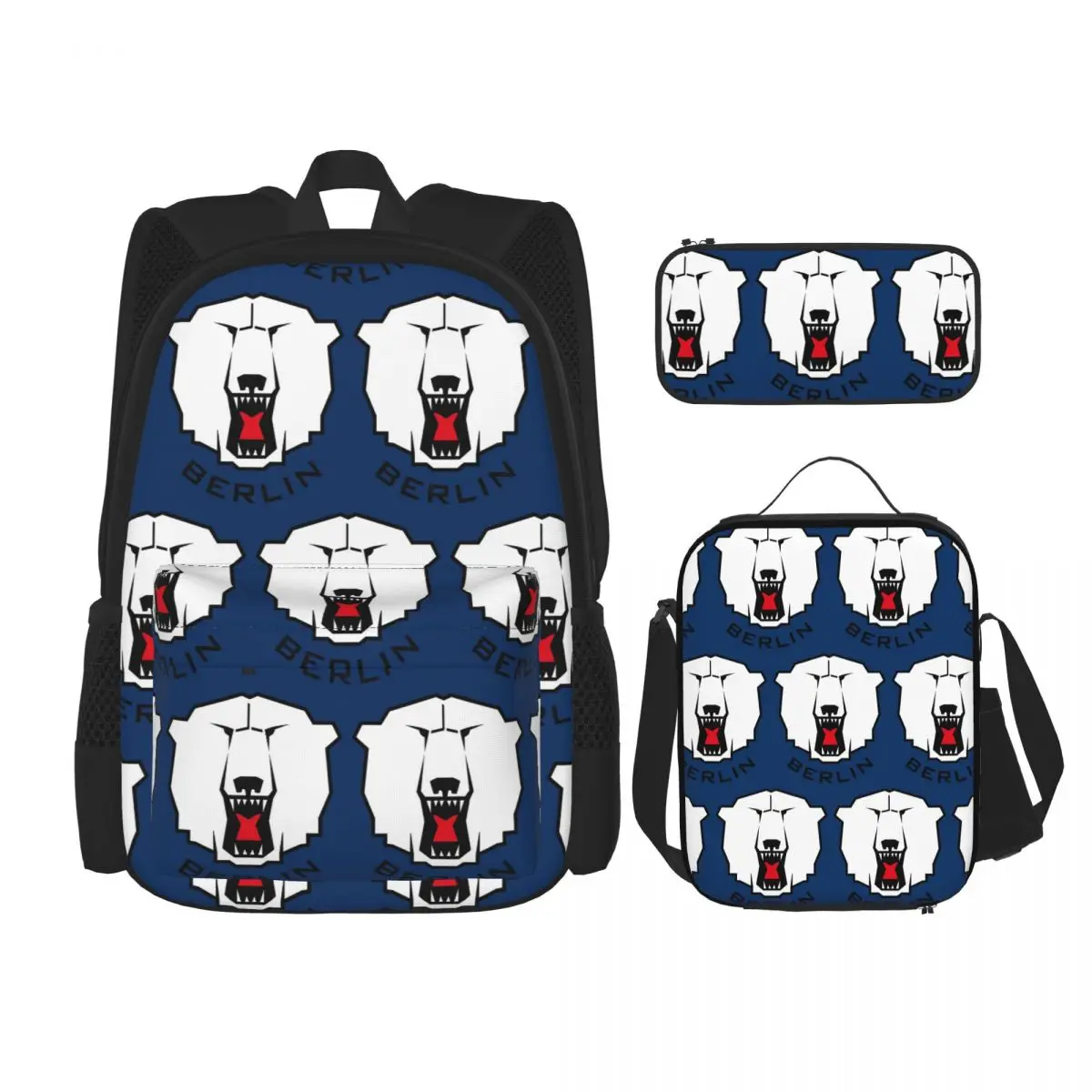 Eisbaren Berlin Backpacks Children Bookbag School Bags Rucksack Lunch Bag Pen Bag Three-Piece Set
Eisbaren Berlin Backpacks Children Bookbag School Bags Rucksack Lunch Bag Pen Bag Three-Piece Set