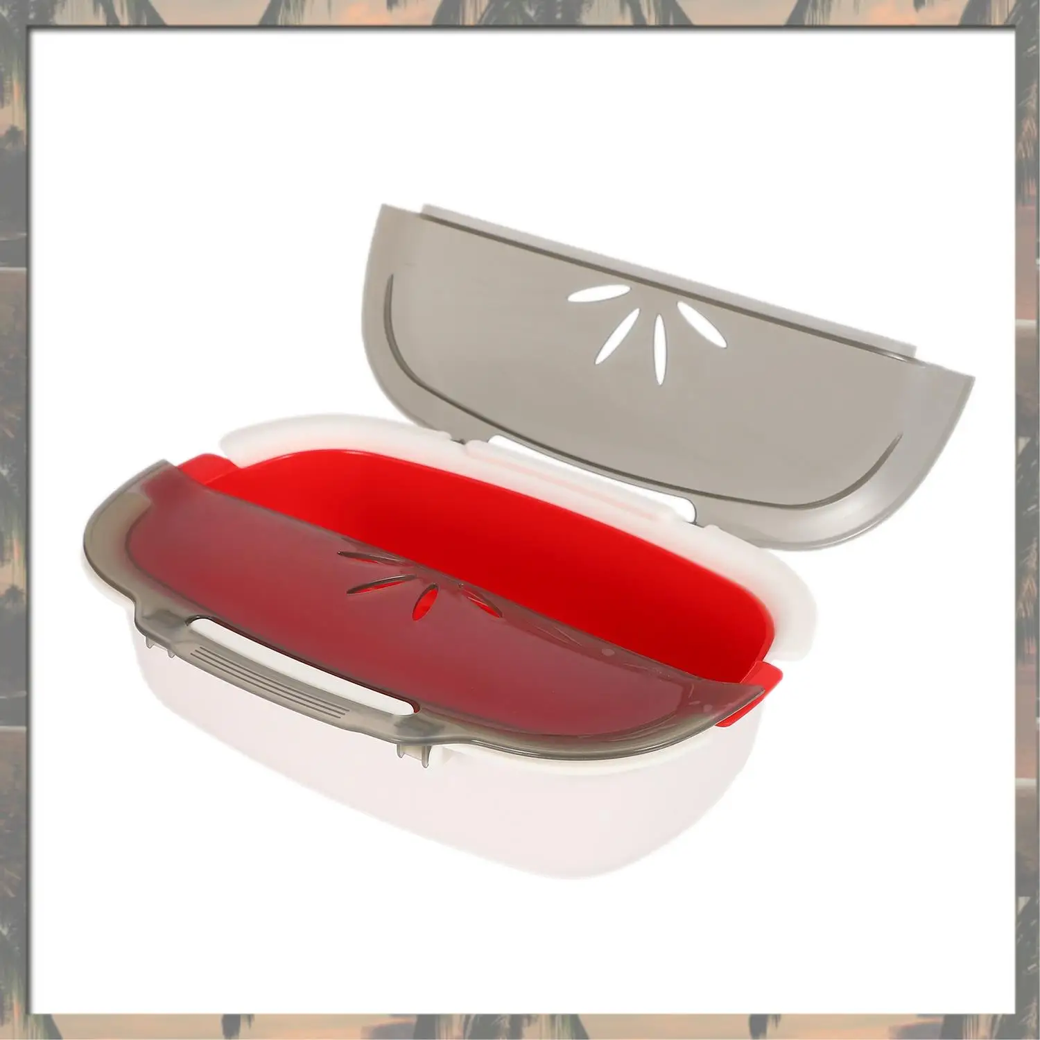 A60T New Microwave Steamer Basket Safe Non-Toxic Fish Food Microwave Oven Steamer Steaming Dish Kitchen Supplies New
A60T New Microwave Steamer Basket Safe Non-Toxic Fish Food Microwave Oven Steamer Steaming Dish Kitchen Supplies New