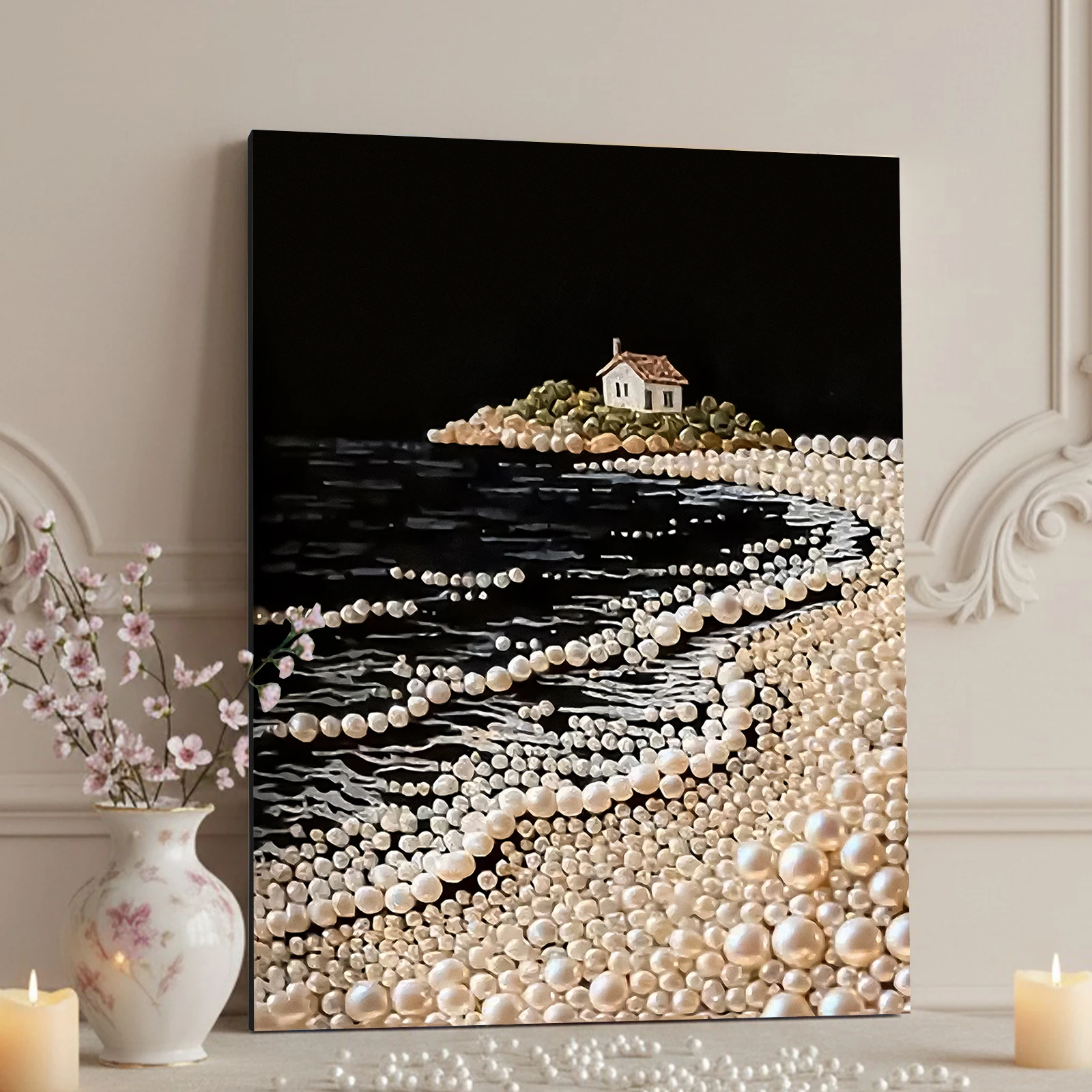 Seaside DIY Pearl Painting Kit for Adult Gift Home Wall Decor 40x50cm With Frame
Seaside DIY Pearl Painting Kit for Adult Gift Home Wall Decor 40x50cm With Frame