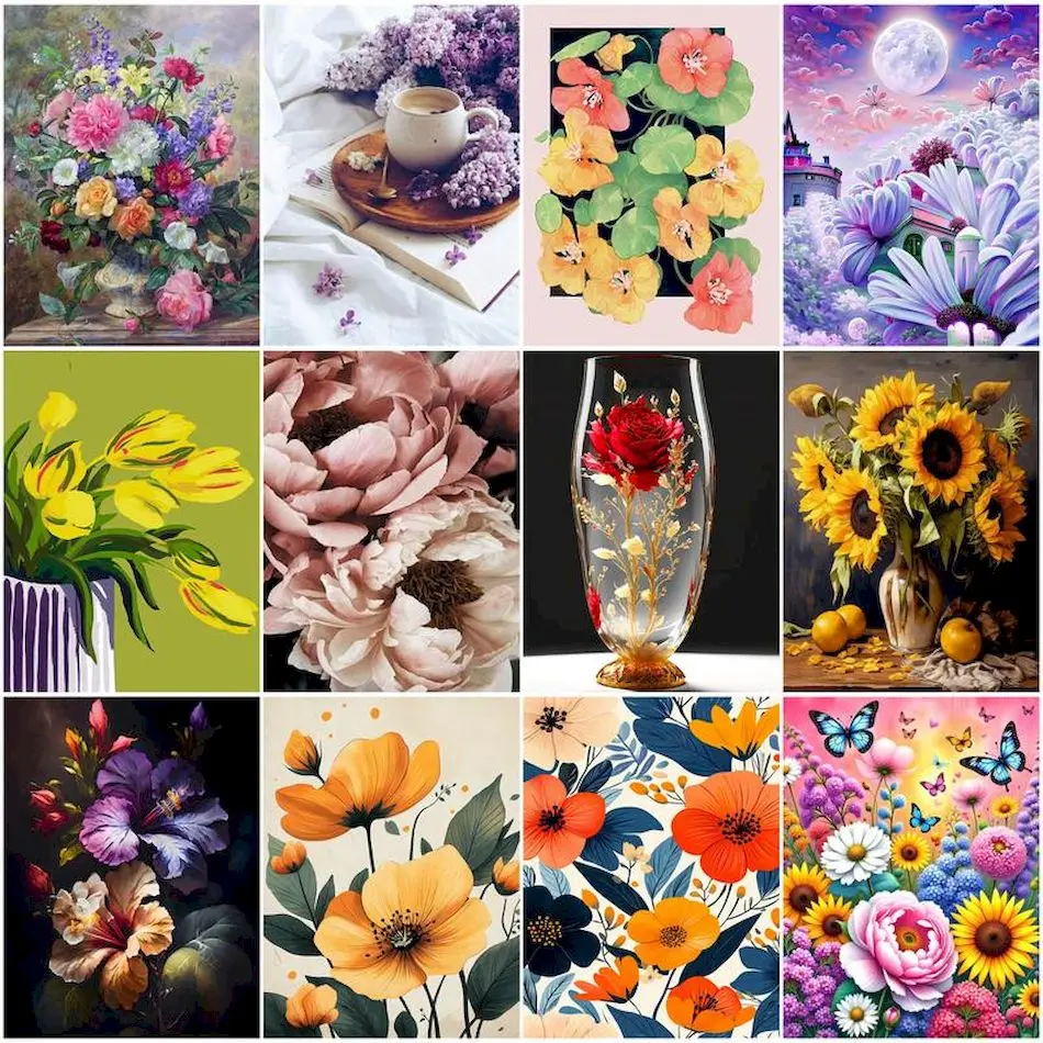 1pc frameless Paint By Numbers Flowers Paintings On Number Adult Coloring Canvas Painting Art Supplies Acrylic Paints Picture Dr
1pc frameless Paint By Numbers Flowers Paintings On Number Adult Coloring Canvas Painting Art Supplies Acrylic Paints Picture Dr