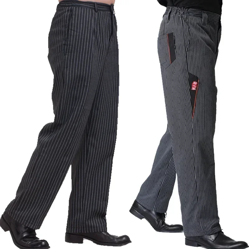 2024 Chef Pants Restaurant Uniform Chef Trousers Gray Striped Elastic Workwear For Men Zebra Pants Cook Costume
2024 Chef Pants Restaurant Uniform Chef Trousers Gray Striped Elastic Workwear For Men Zebra Pants Cook Costume