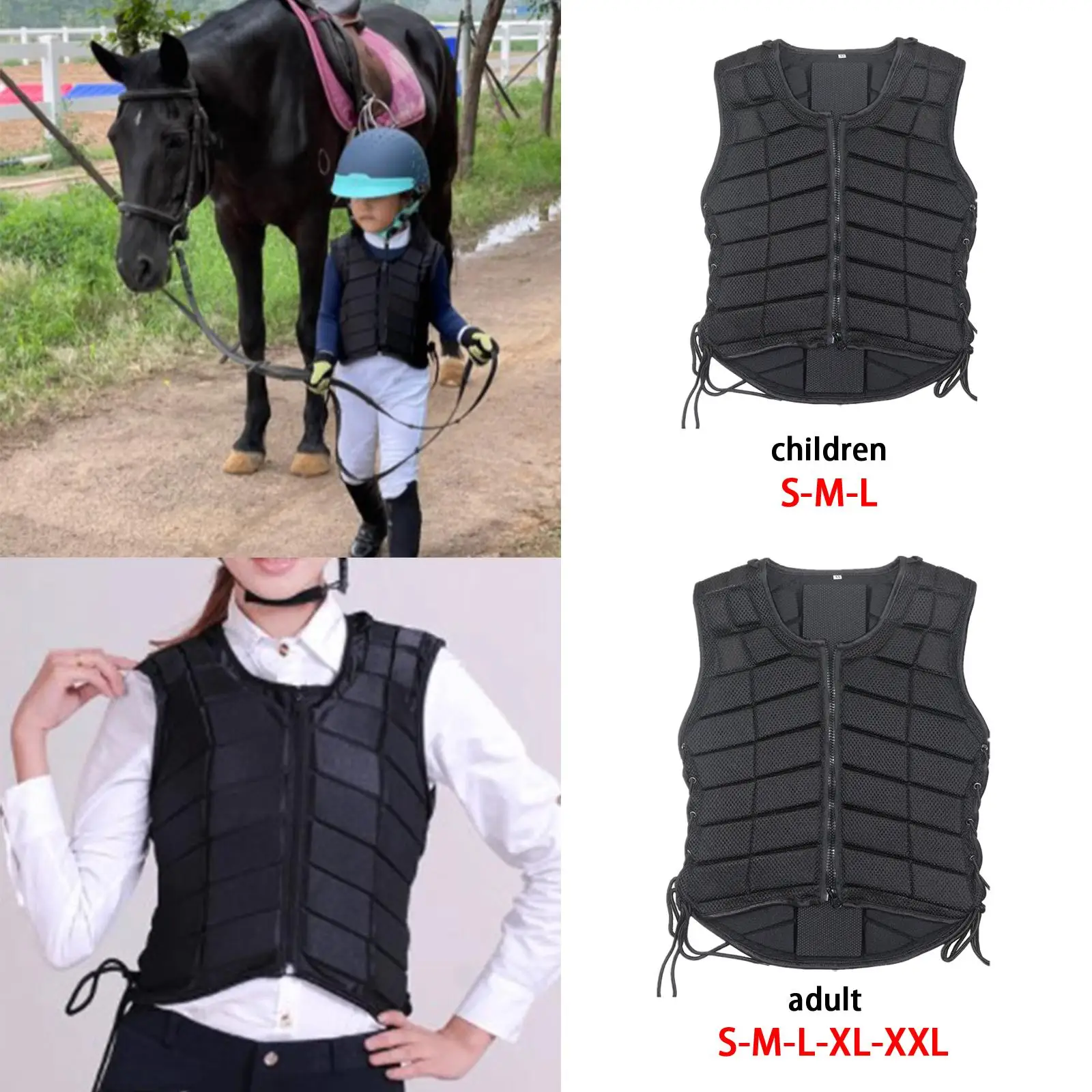 Equestrian Professional EVA Padded Horse Riding Zipper for Adults
Equestrian Professional EVA Padded Horse Riding Zipper for Adults