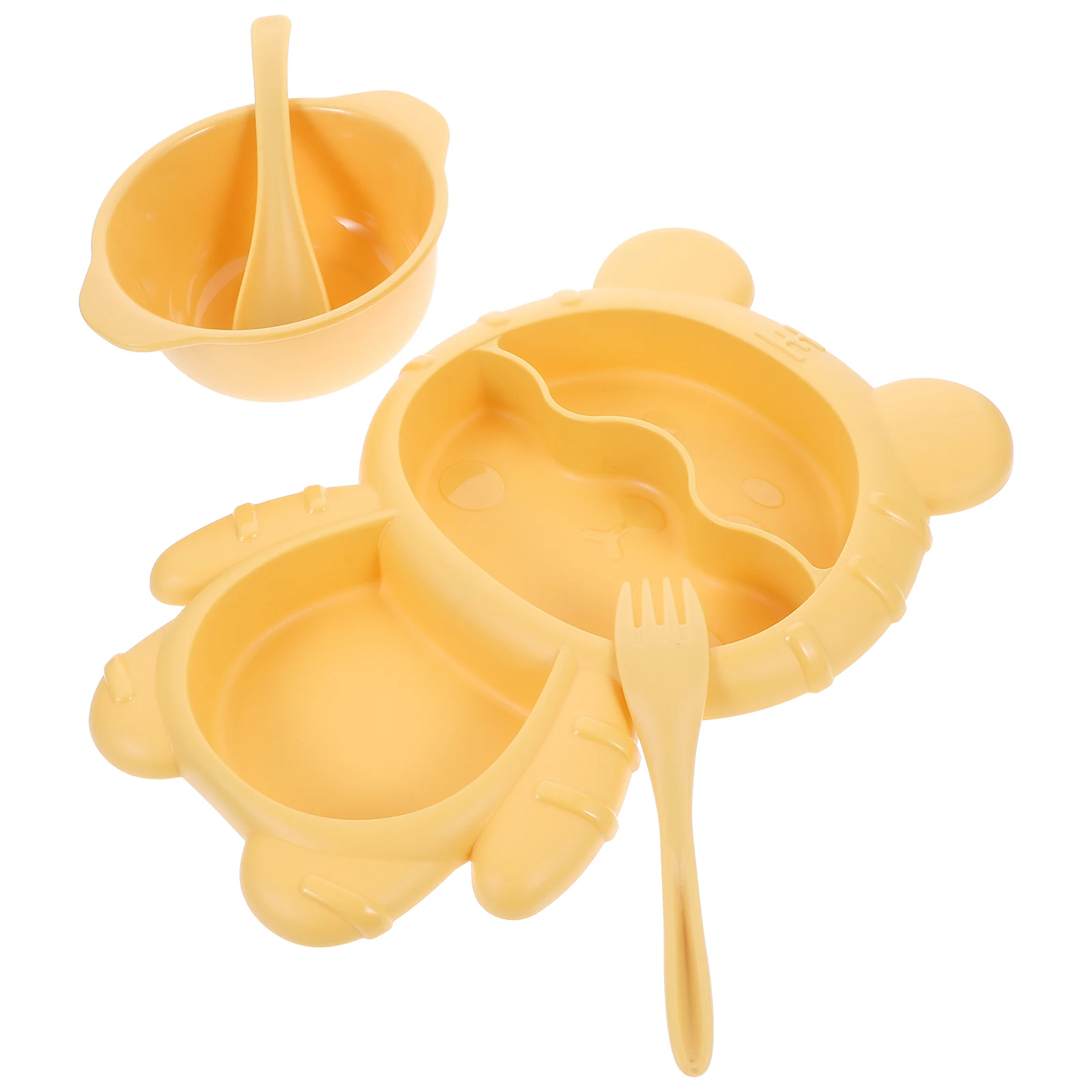1 Cute Baby Food Divided Plate Toddler Dinner Plate Snack Serving Set Fork Spoon Cartoon Storage Bowlkids Training Tableware Set
1 Cute Baby Food Divided Plate Toddler Dinner Plate Snack Serving Set Fork Spoon Cartoon Storage Bowlkids Training Tableware Set