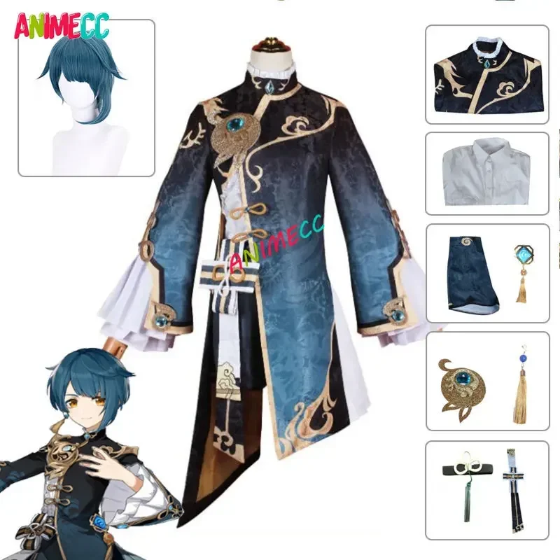 ANIMECC XingQiu Cosplay Costume Wig Game Genshin Impact Xing Qiu Cosplay Earrings Halloween Party Outfit for Women Girls
ANIMECC XingQiu Cosplay Costume Wig Game Genshin Impact Xing Qiu Cosplay Earrings Halloween Party Outfit for Women Girls