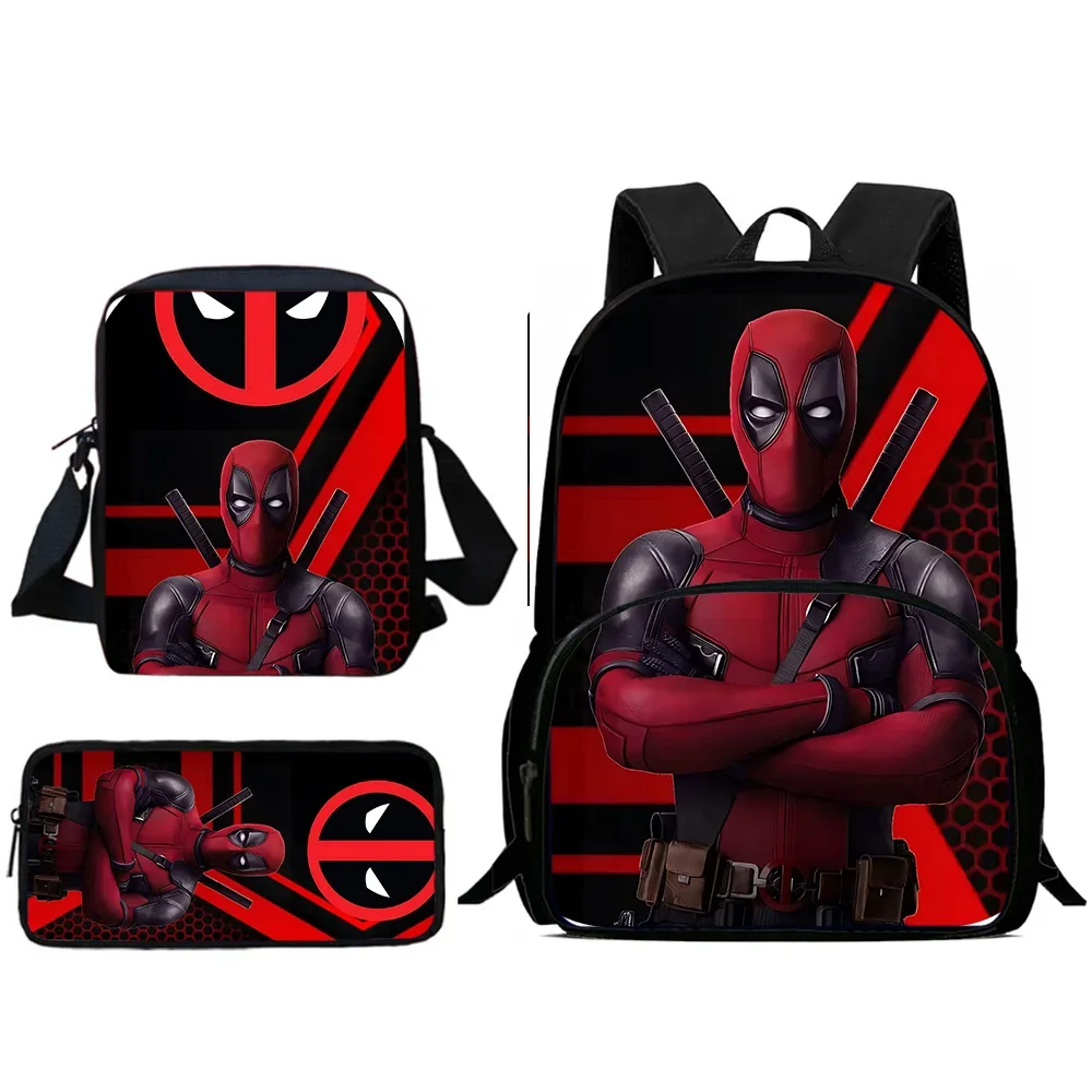 Deadpool Heroes Kids Backpacks, Shoulder Bag, Pencil Case, Large Capacity School Backpacks for Boys and Girls, Best Gift
Deadpool Heroes Kids Backpacks, Shoulder Bag, Pencil Case, Large Capacity School Backpacks for Boys and Girls, Best Gift