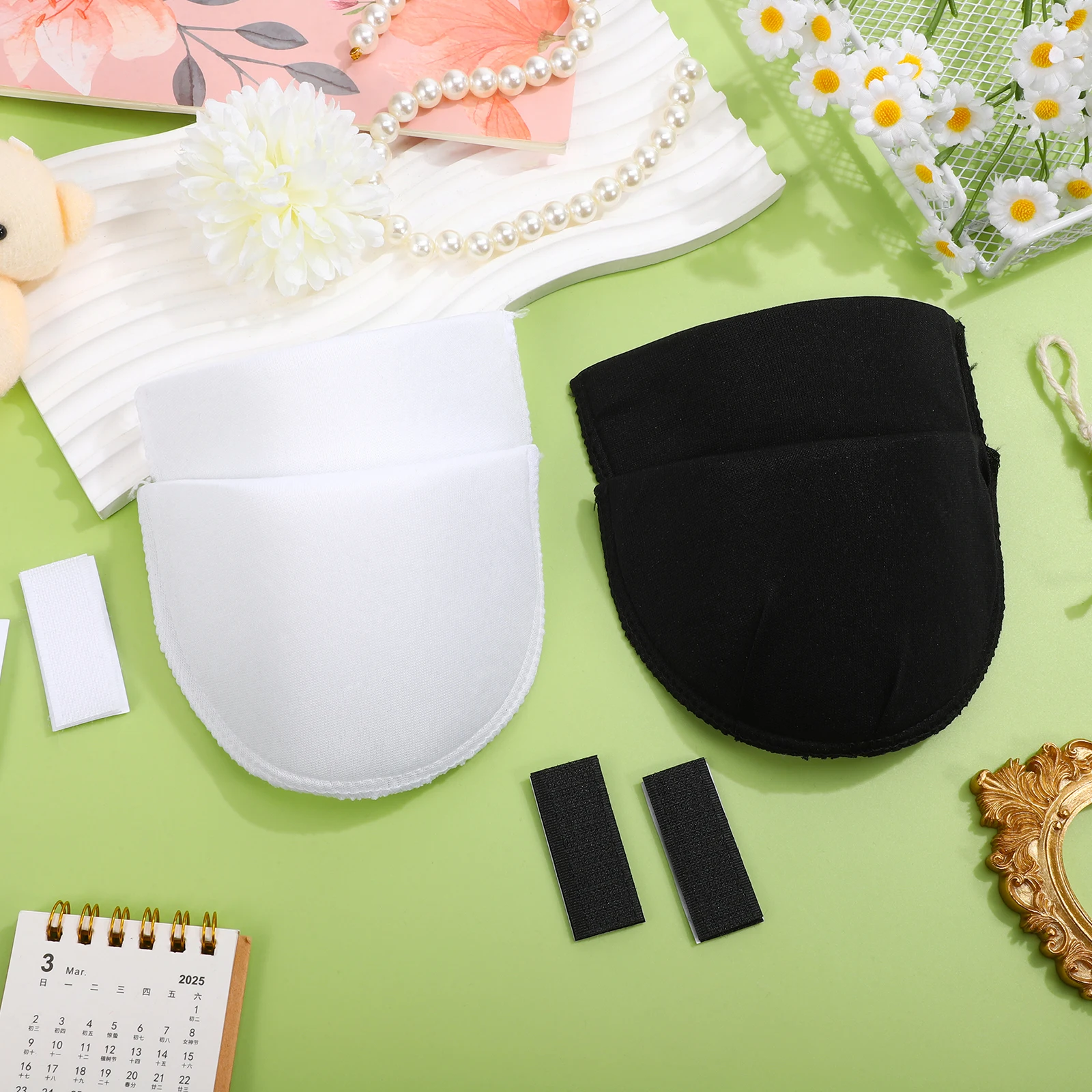 2 Pairs Black White 1cm Thin Self adhesive Sponge Shoulder Pads for Women Blouses Jackets Enhancer Reusable Washable
2 Pairs Black White 1cm Thin Self adhesive Sponge Shoulder Pads for Women Blouses Jackets Enhancer Reusable Washable