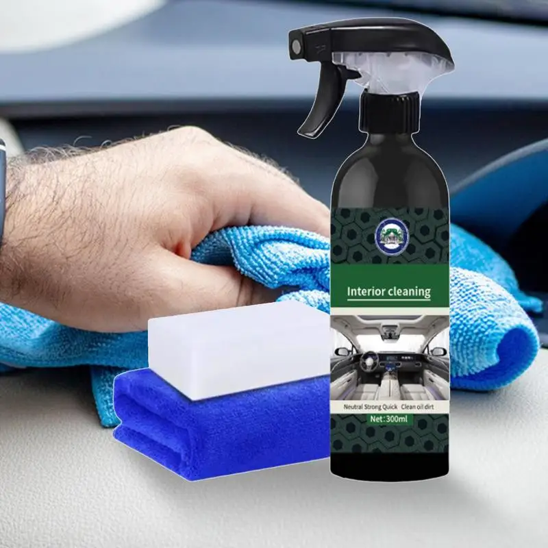 Car Cleaning Spray Interior 300ml Dash Cleaner For Car Interior Mild Formula Foaming Dashboard Cleaner With Sponge And Towel
Car Cleaning Spray Interior 300ml Dash Cleaner For Car Interior Mild Formula Foaming Dashboard Cleaner With Sponge And Towel