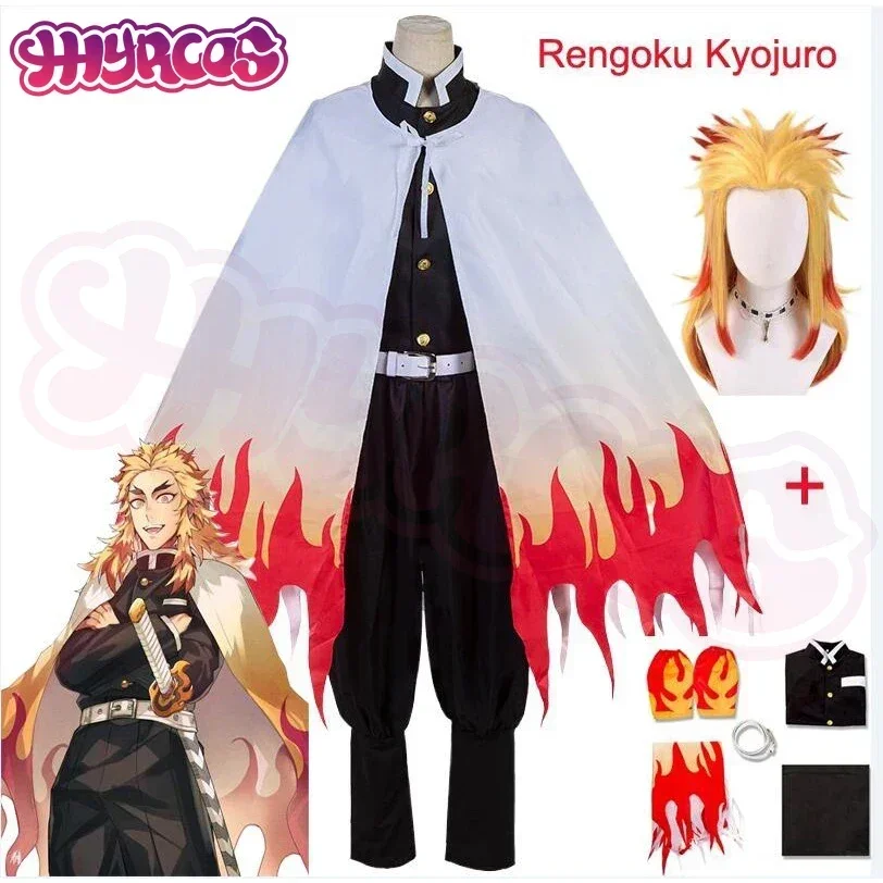 Anime Rengoku Kyojuro Cosplay Costumes Train Mugen No Yaiba Robe Suits For Adult Kids Wigs Cos Outfit Party
Anime Rengoku Kyojuro Cosplay Costumes Train Mugen No Yaiba Robe Suits For Adult Kids Wigs Cos Outfit Party