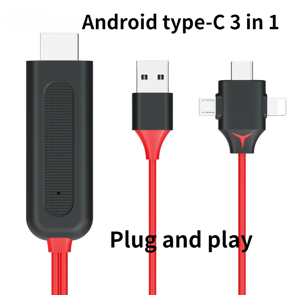 Адаптер-преобразователь 3 в 1 зеркальный литой MHL кабель Micro USB Тип C к HDMI-для IPhone IPad Android телефона ТВ проектора конвертер
Адаптер-преобразователь 3 в 1 зеркальный литой MHL кабель Micro USB Тип C к HDMI-для IPhone IPad Android телефона ТВ проектора конвертер