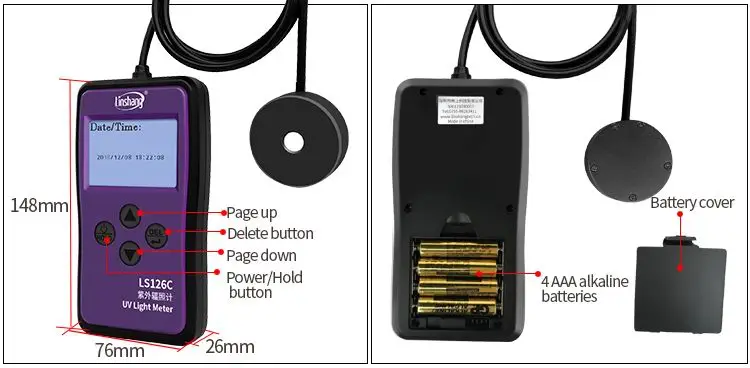 2026 new LS126C UV Meter with UVC Light Meter for 230-280nm Bactericidal Germicidal Sterilization Disinfection Lamp Sterilizer
2026 new LS126C UV Meter with UVC Light Meter for 230-280nm Bactericidal Germicidal Sterilization Disinfection Lamp Sterilizer