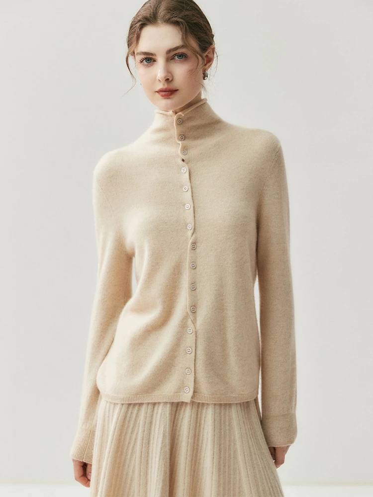 Versatile Clothing Autumn Winter Sweater Cardigan Women Basic Pullover 100% Cashmere Sweater Front Back Both Wear Mock Neck Knit
Versatile Clothing Autumn Winter Sweater Cardigan Women Basic Pullover 100% Cashmere Sweater Front Back Both Wear Mock Neck Knit