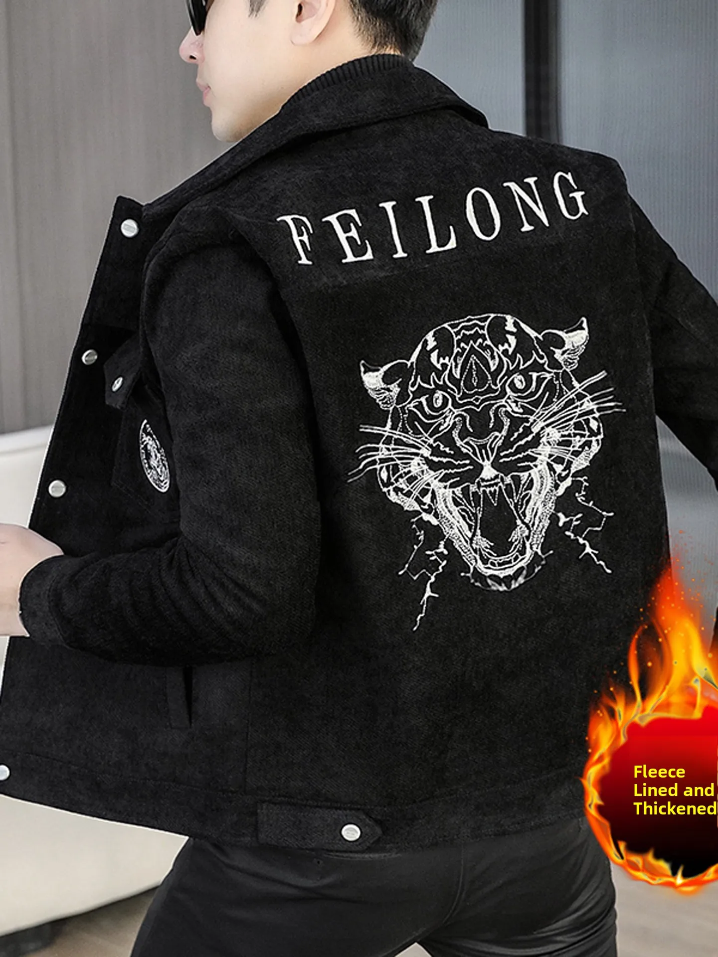 Men's Embroidered Woolen Jaet Stand Collar Winter Faion Thiened Fce Warm Outerwear Polyester Fiber Long Sve ort...
Men's Embroidered Woolen Jaet Stand Collar Winter Faion Thiened Fce Warm Outerwear Polyester Fiber Long Sve ort...