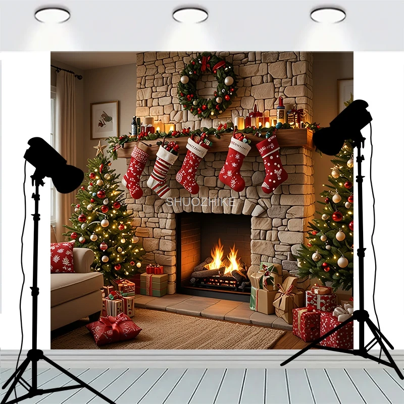 Christmas Door Wreath Decoration Front Window Pink Flowers Background Firework Show Happy New Year Photography Backdrops MR-08
Christmas Door Wreath Decoration Front Window Pink Flowers Background Firework Show Happy New Year Photography Backdrops MR-08
