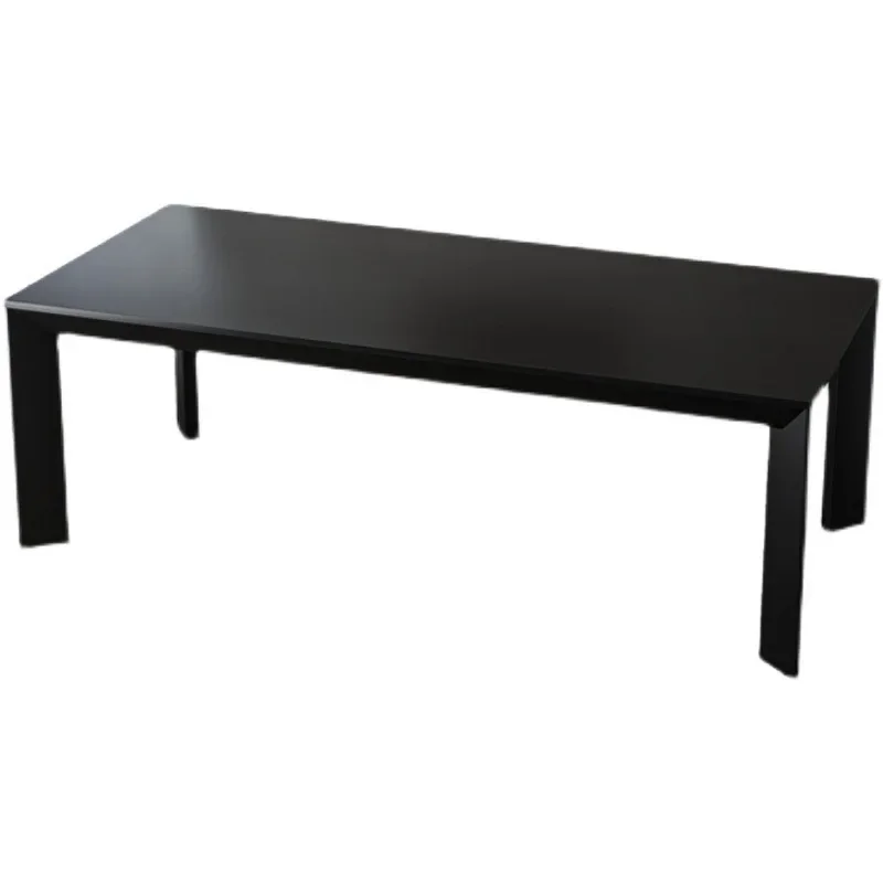 Nordic wabi wood dining table, home, eating, black rectangular work table
Nordic wabi wood dining table, home, eating, black rectangular work table