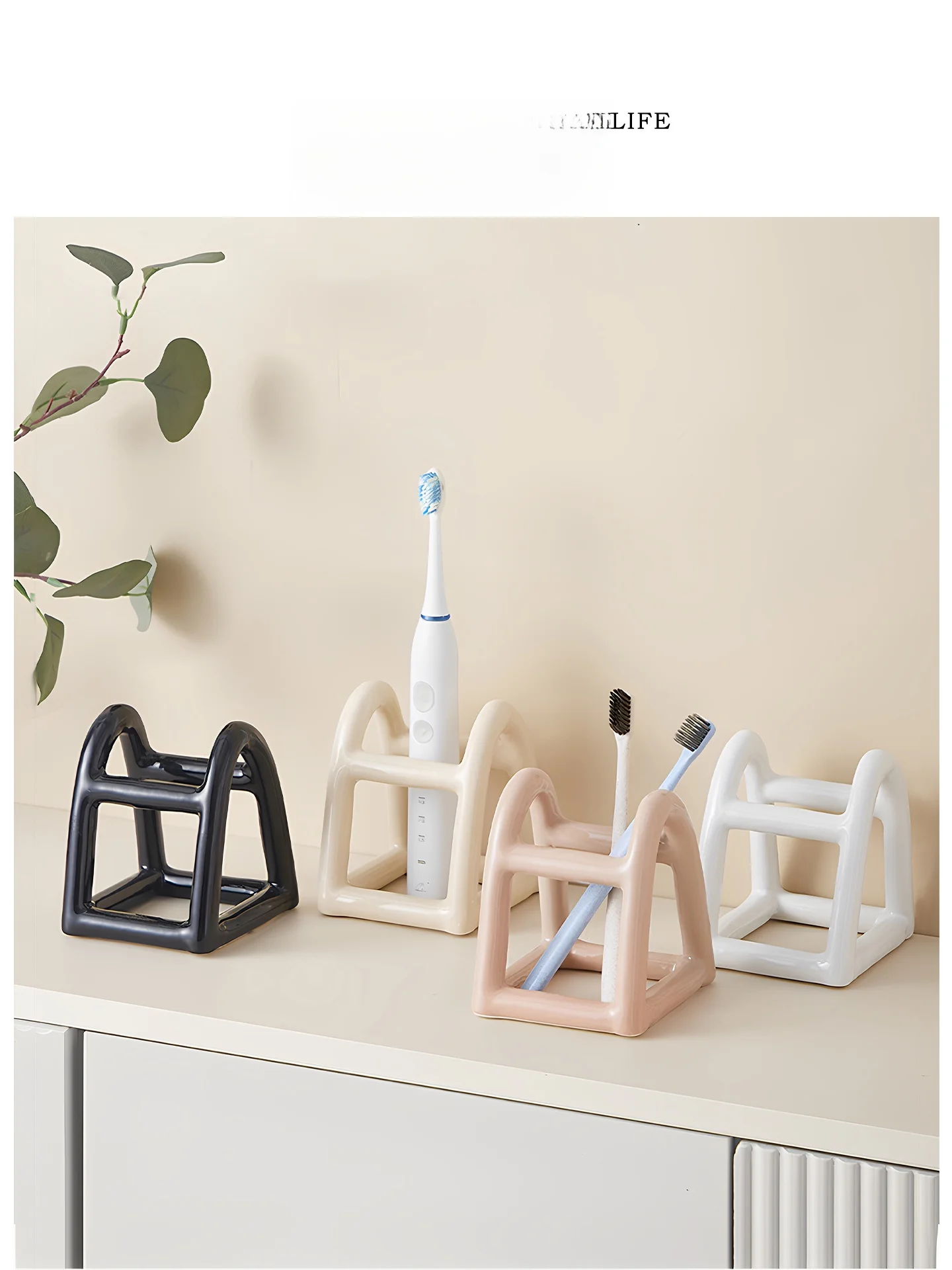 Creative Ceramic Toothbrush Holder Bathroom Storage Rack Couple Toothbrushes Toothpaste Organizer Kitchen Bathroom Decor
Creative Ceramic Toothbrush Holder Bathroom Storage Rack Couple Toothbrushes Toothpaste Organizer Kitchen Bathroom Decor